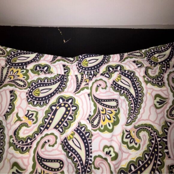 Boden Women’s 14 Shorts Paisley Green Blue Pink Multicolor Design Pockets Boho - Picture 2 of 7